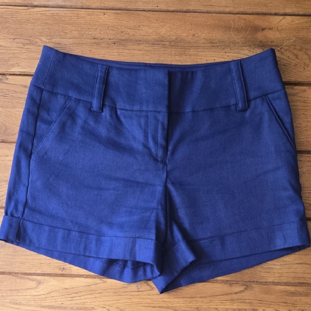 Express High Waist Blue Women's Dress Shorts